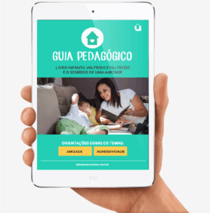 livro infantil Valfrido e Valfredo, mostrando dois meninos na escola, abordando bullying, virtudes e amizade