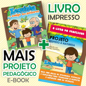 ivro infantil Zequinha, mostrando uma criança interagindo com colegas, abordando inclusão, respeito e amizade