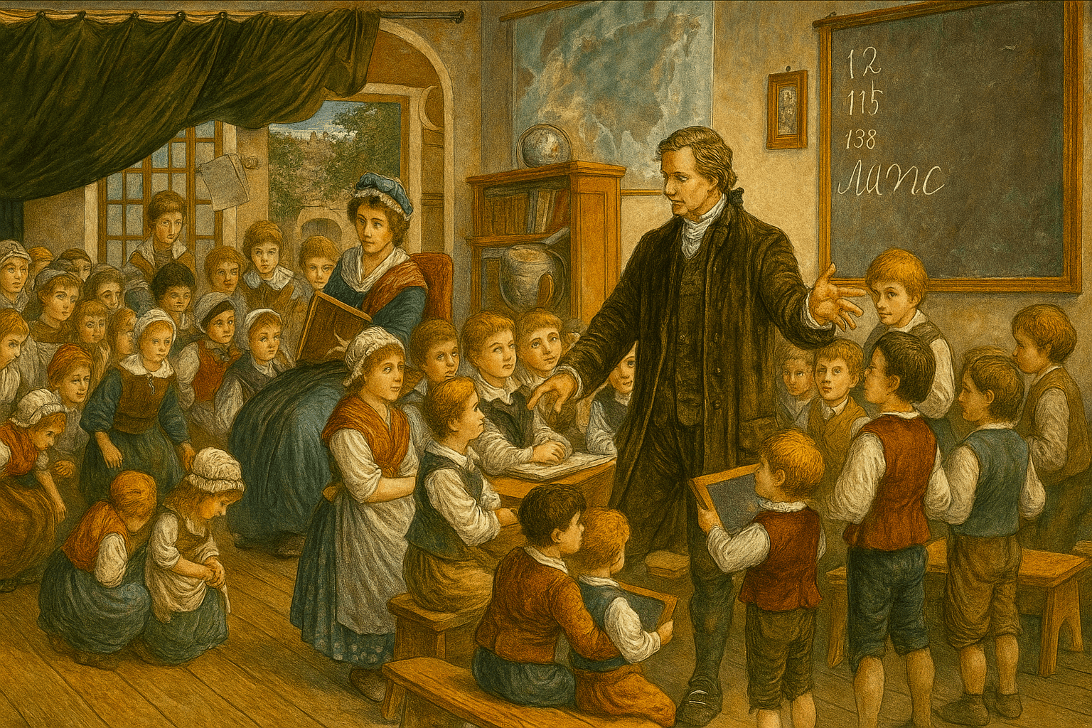 método Pestalozzi, educação natural, cabeça, coração e mão