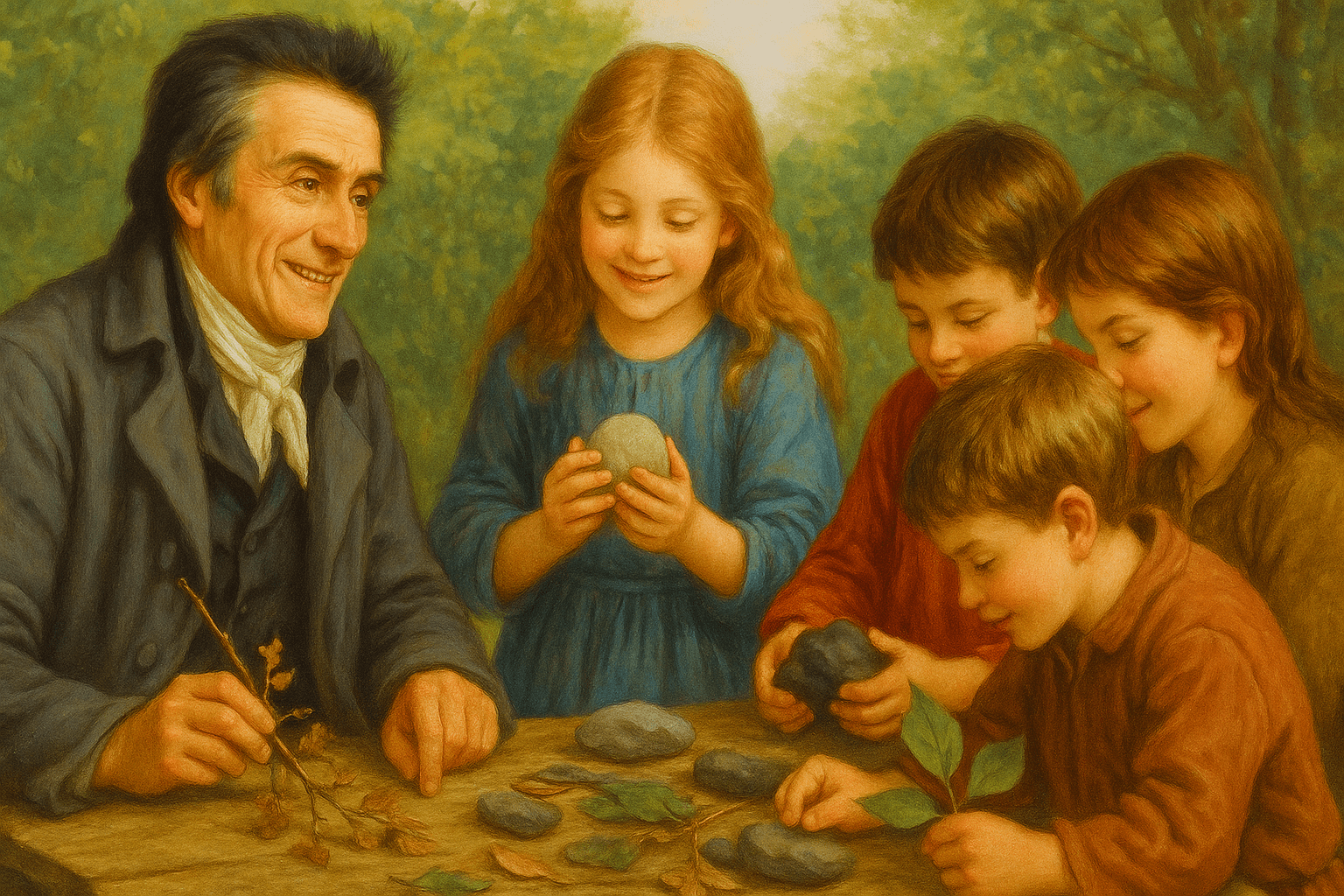 método Pestalozzi, educação natural, cabeça, coração e mão