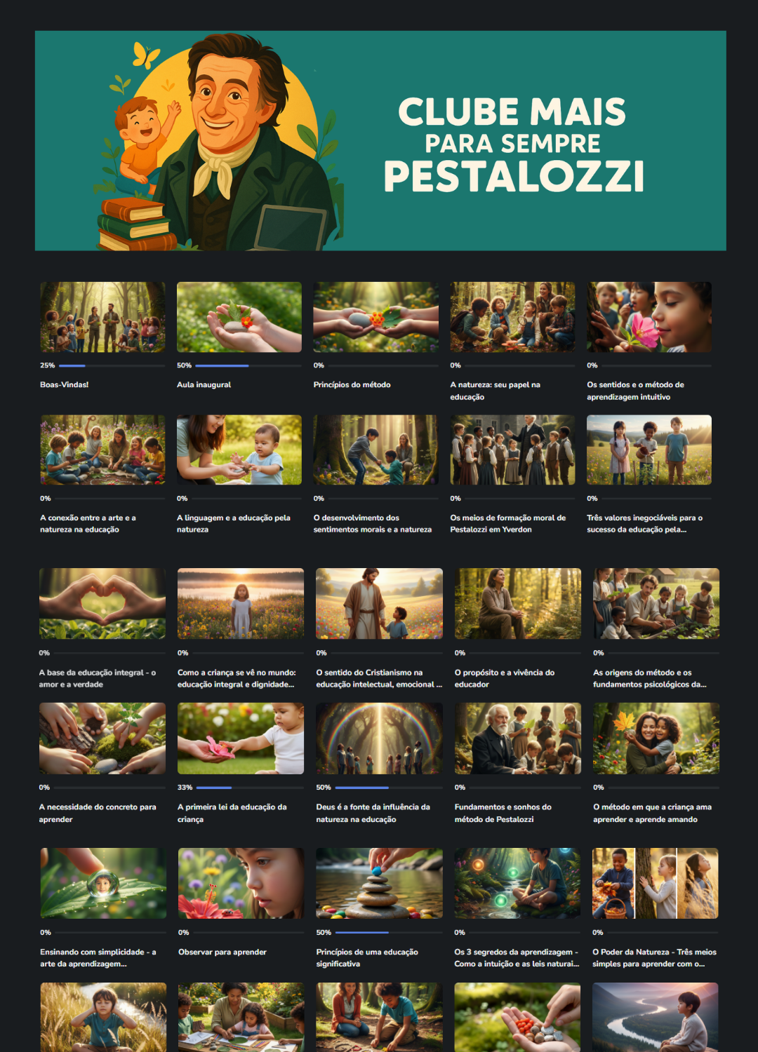 Clube Mais Para Sempre Pestalozzi: Educação pela Natureza e Textos Originais