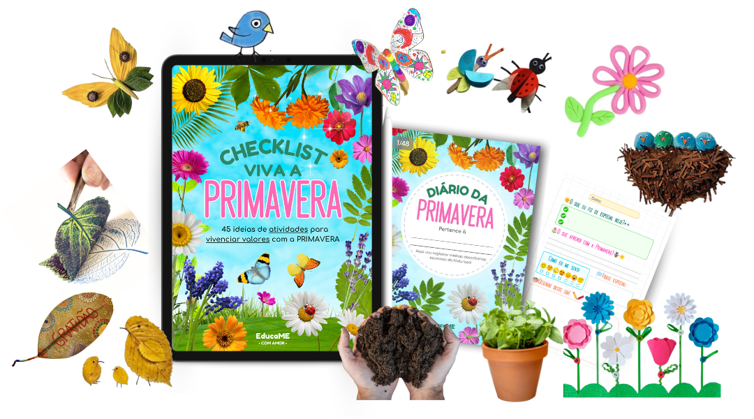 Checklist Viva a Primavera: Atividades para Desconectar Crianças das Telas com Natureza, Arte e Valores